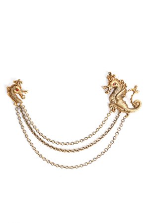Vintage Sea Dragon Double Collar Pin – Recess