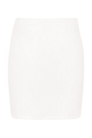 Basic Fitted Mini Skirt | Boohoo