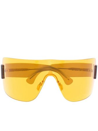 Retrosuperfuture Arco oversized sunglasses yellow & black H2P - Farfetch