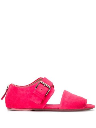 Pink Marsèll oversized buckle sandals - Farfetch