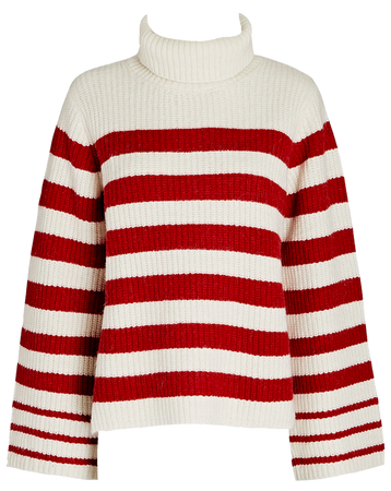 striped turtleneck sweater png