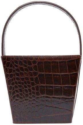 Edie Croc-effect Leather Tote