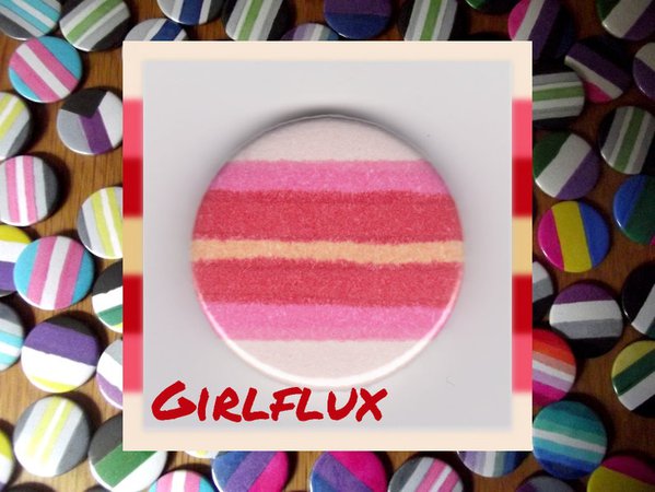 Girlflux Pride 1" button badge [CowboyYeehaww]