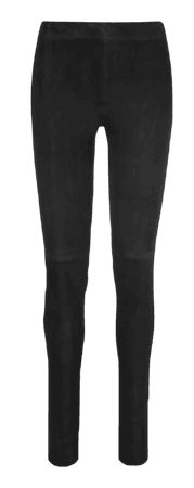 Suede black leggings by Charlotte Brody