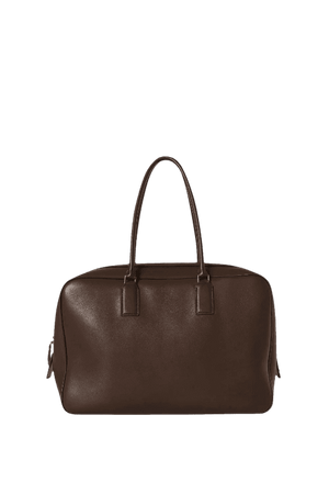 The Row - Domino Bag in Dark Chocolate Leather