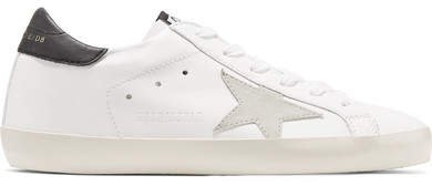 Superstar Leather And Suede Sneakers - White