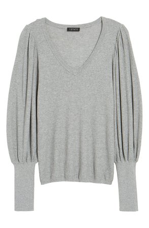 1.STATE Blouson Sleeve Textured Sweater | Nordstrom