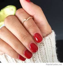 Red short nails - Google Search