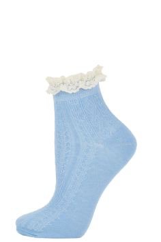 light blue bobby sock