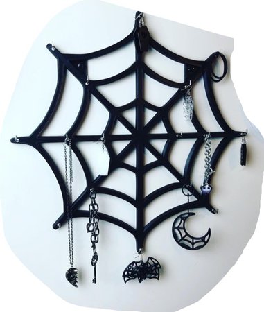 gothic black spiderweb
