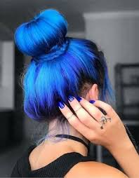 blue hair bun - Google Search