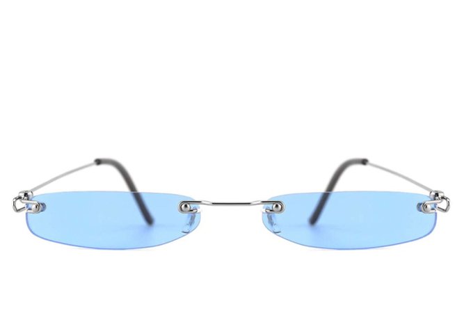 blue tint vintage glasses