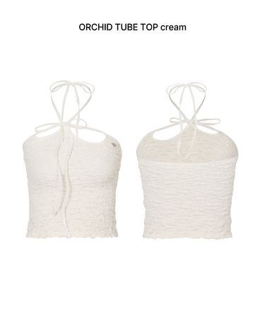 ORCHID TUBE TOP cream [8/7 pre-order delivery] - PAIN OR PLEASURE