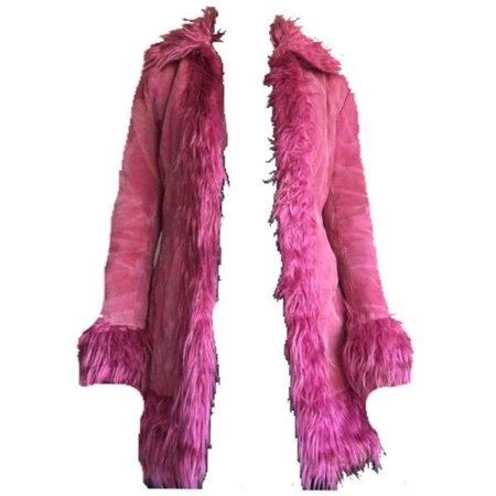 hot pink fur coat