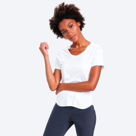 Luxe Touch Women's Basic Tee | White | Ministry of Supply