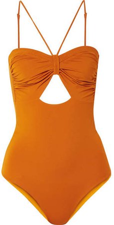 Tormenta De Arena Cutout Swimsuit - Orange
