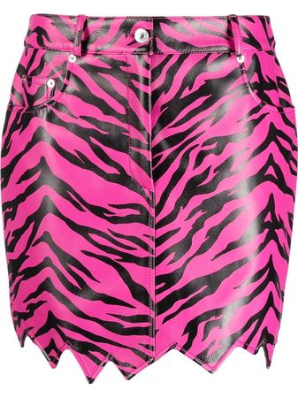 Moschino zig-zag tiger-print Skirt - Farfetch