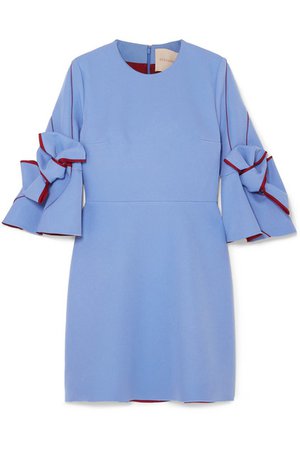 Roksanda | Harlin bow-embellished crepe mini dress | NET-A-PORTER.COM