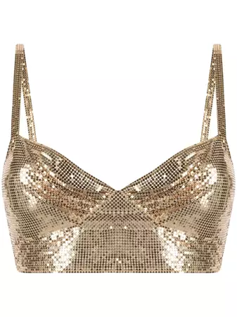 Paco Rabanne Embellished Cropped Top - Farfetch