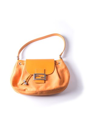 FENDI Orange Zucca Bag