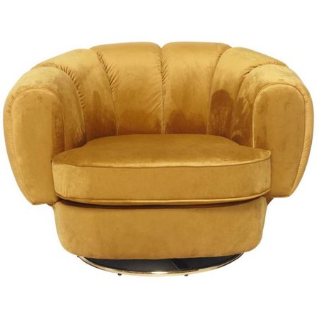 Manhattan Swivel Armchair Velvet Chair