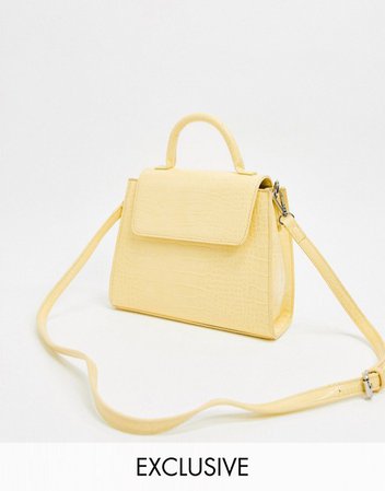 Google Image Result for https://images.asos-media.com/products/liars-lovers-exclusive-cross-body-mini-bag-in-pastel-yellow-croc/13779839-1-pastelyellow?$XXL$&wid=513&fit=constrain