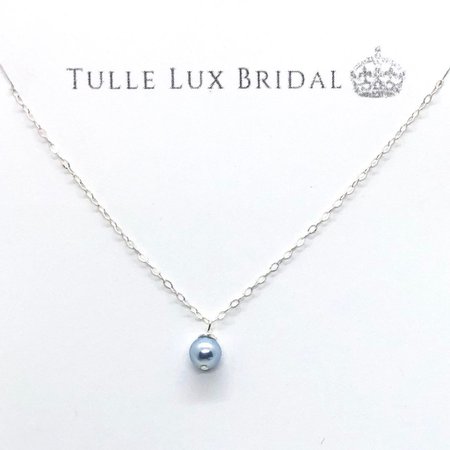 blue pearl necklace - Google Search