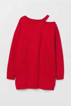 Oversized Sweatshirt - Red - | H&M US
