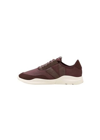 Violeta BY MANGO Leather panel sneakers