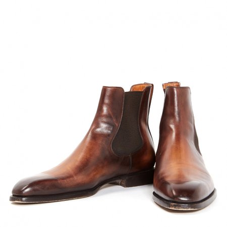 Boots : Unique Uk Shoes Black Friday BERLUTI Leather boots Brown