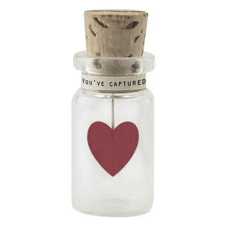 East of India ‘Captured My Heart’ Miniature Glass Bottle | Temptation Gifts