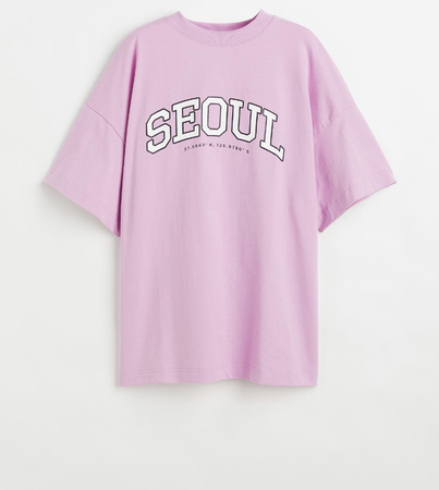 baggy wide seoul pink shirt