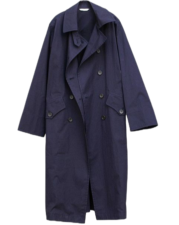 Navy vintage trench coat
