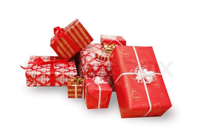 A lot of christmas presents | Stock image | Colourbox