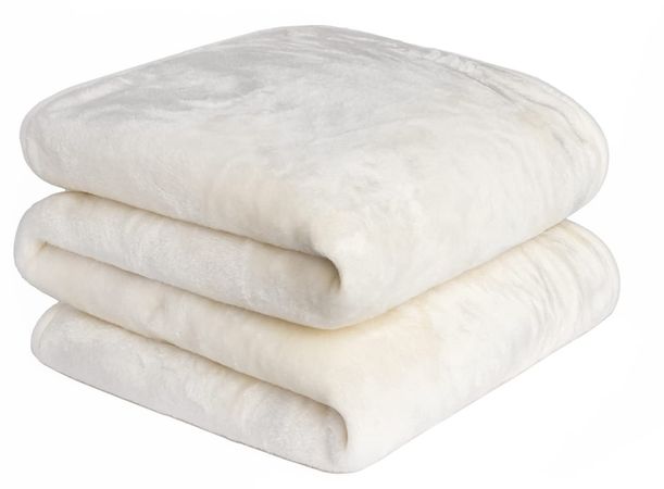 White fluffy blanket