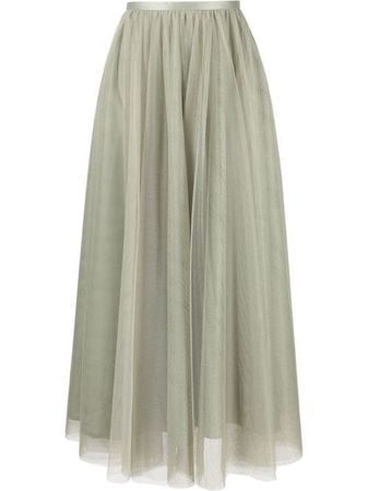 ANOUKI high-waisted Tulle Pleated Skirt - Farfetch