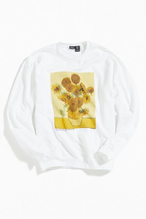 Van Gogh Sunflowers Pullover Sweatshirt