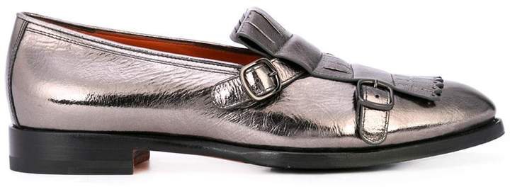 metallic loafers
