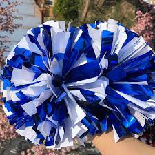 cheer blue and white pom poms - Google Search