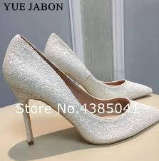 white glitter high heel shoes - Google Search