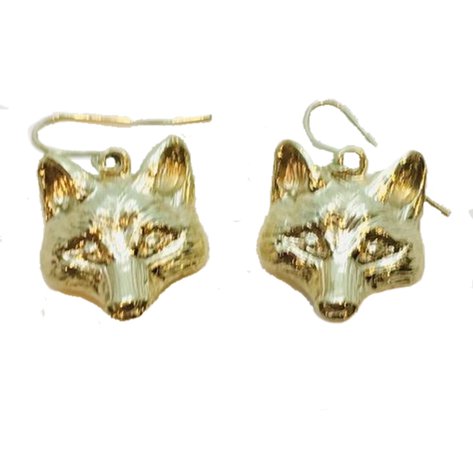 Wild Roses Vintage Fox Earrings