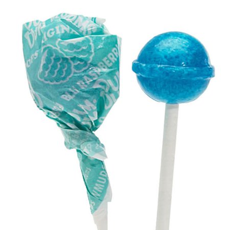 Dum Dums Light Blue Party Pops - Blu Raspberry: 75-Piece Bag | Candy Warehouse