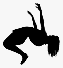 girl falling silhouette - Google Search