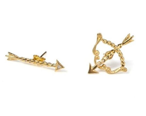 bow and arrow earrings - Google Search