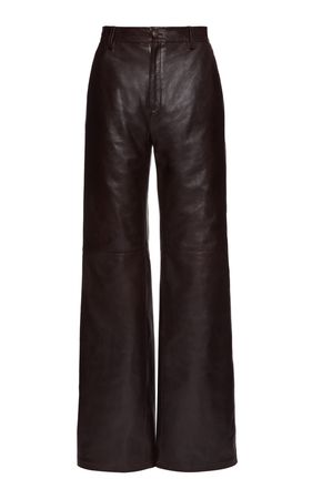 Leather Straight-Leg Pants By Magda Butrym | Moda Operandi