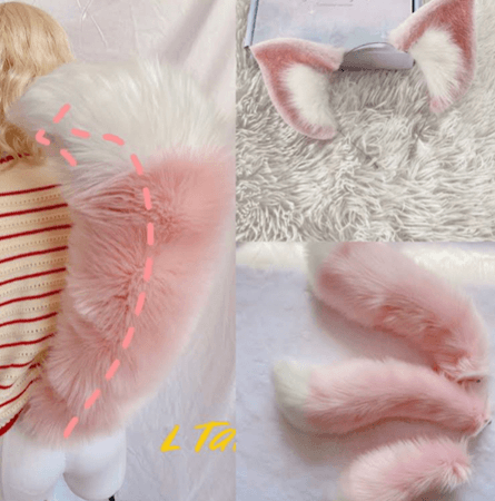 pink fox tail