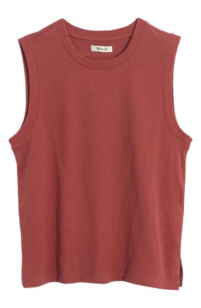 Madewell Recycled Cotton Crewneck Muscle Tank | Nordstrom