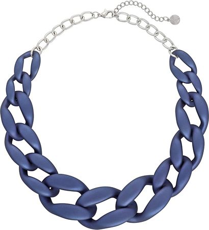 Amazon.com: Coiris Statement Chunky Acrylic Chain Link Choker Necklace Fashion Women Collar Necklaces Acrylic Resin Chain Necklace(N0097-Frosted Blue) : Clothing, Shoes & Jewelry