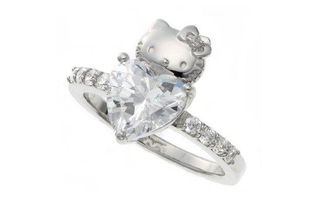Hello Kitty diamonds ring