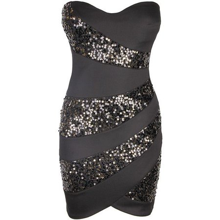 little sparkly black dress polyvore - Google zoeken
